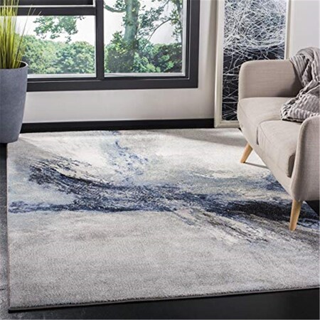 Safavieh 4 x 6 ft. Galaxy Rectangle Power-Loomed Rug Blue & Gray GAL117M-4